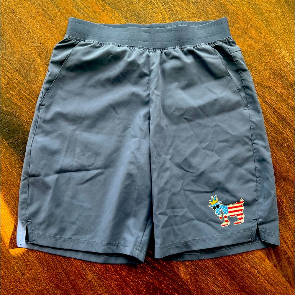GOAT USA “Freedom Men's Athletic Shorts” - Blue - Youth Large